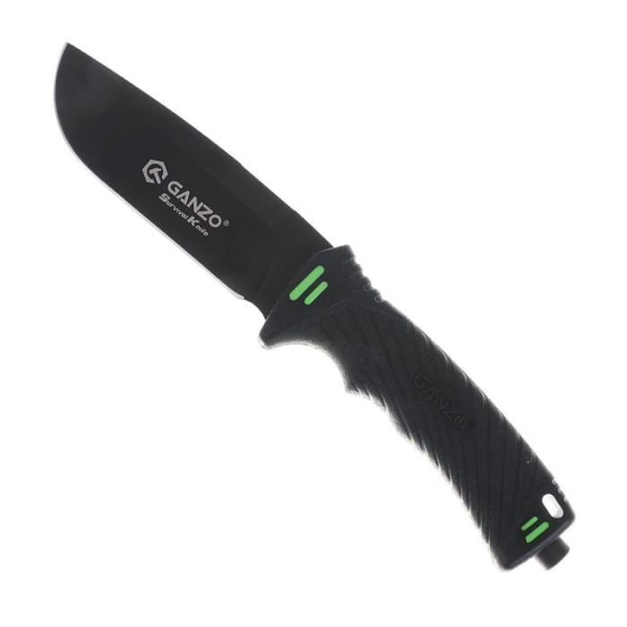 Ganzo  nůž na přežití G 8012 černá
