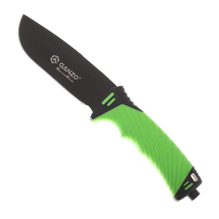 Ganzo  nůž na přežití G 8012 zelená